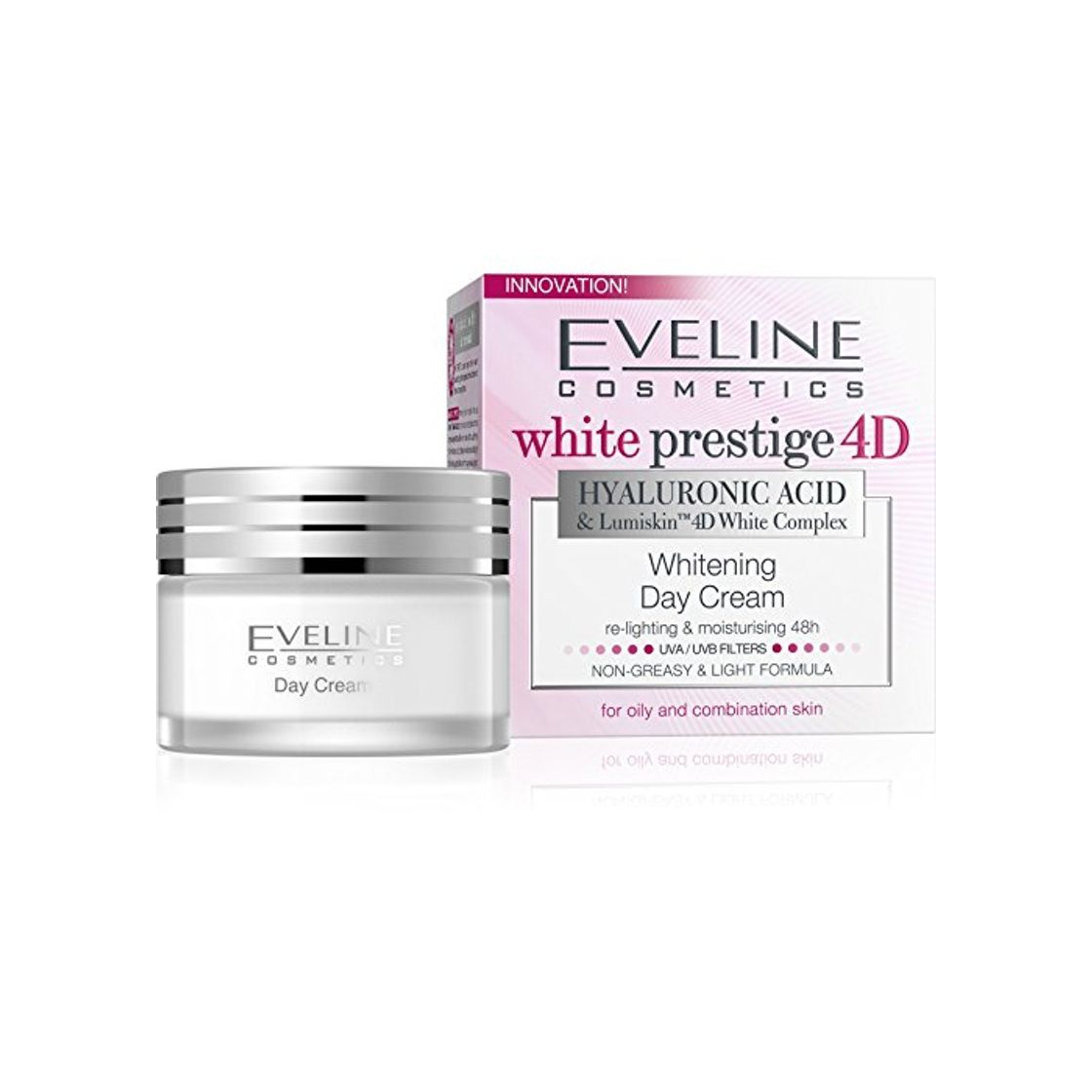 Product Eveline Eveline White Prestige 4D Hyaluronic Acid Intensive Whitening Day Cream 50Ml 50 ml