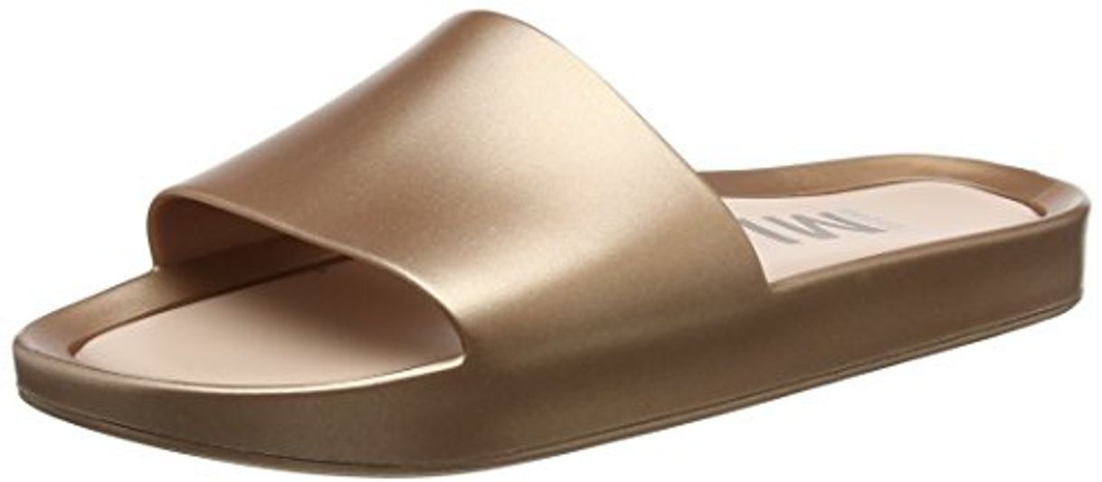 Moda Melissa Beach Slide Shine, Zapatillas de Estar por casa para Mujer, Gold