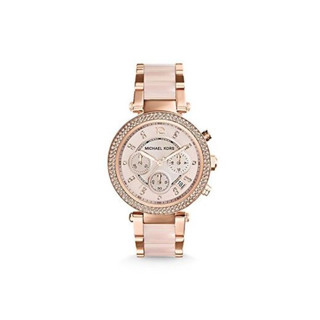Social Michael Kors Reloj analogico para Mujer de Cuarzo con Correa en Acero