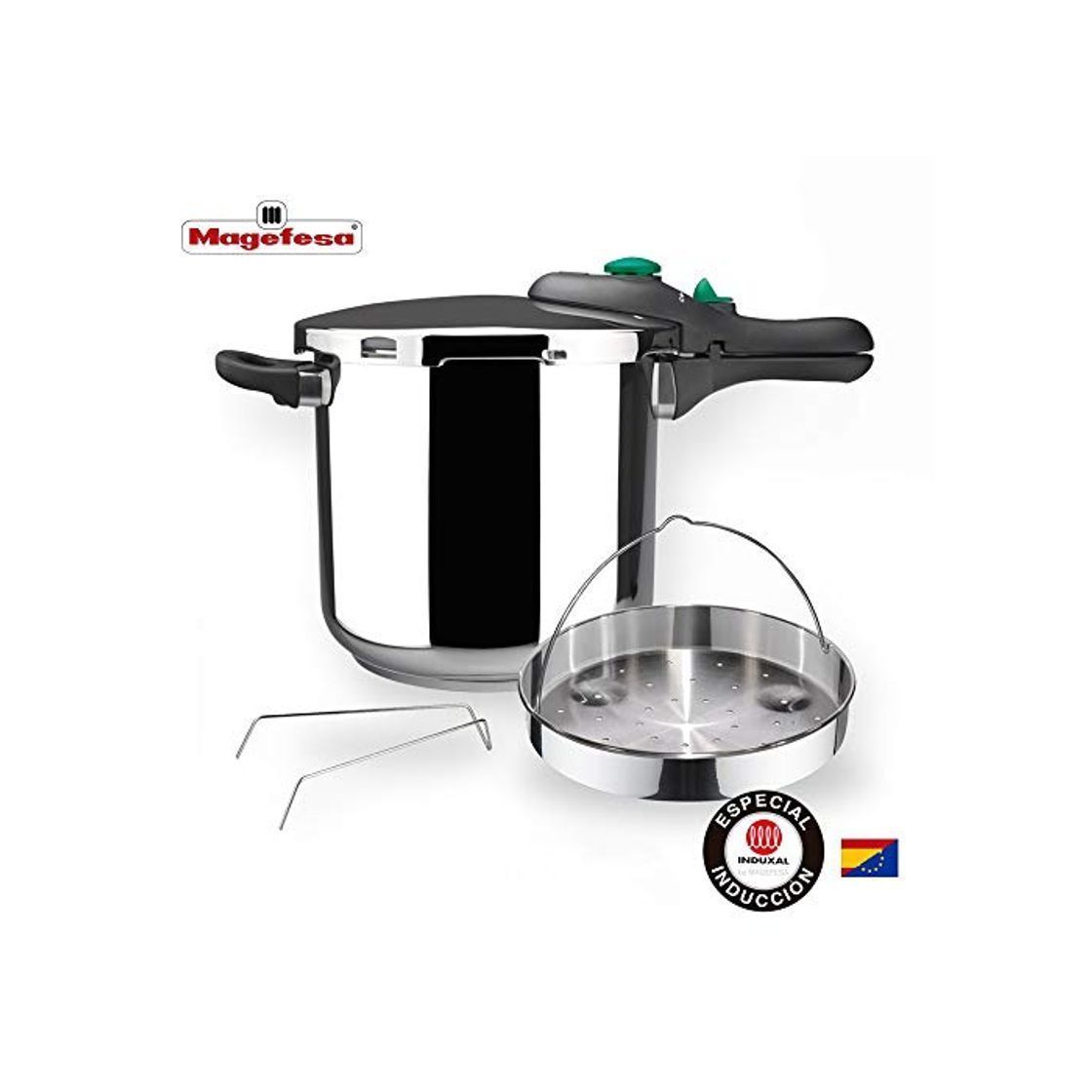 Social MAGEFESA Dynamic Olla a presión Super rápida de fácil Uso, Acero Inoxidable