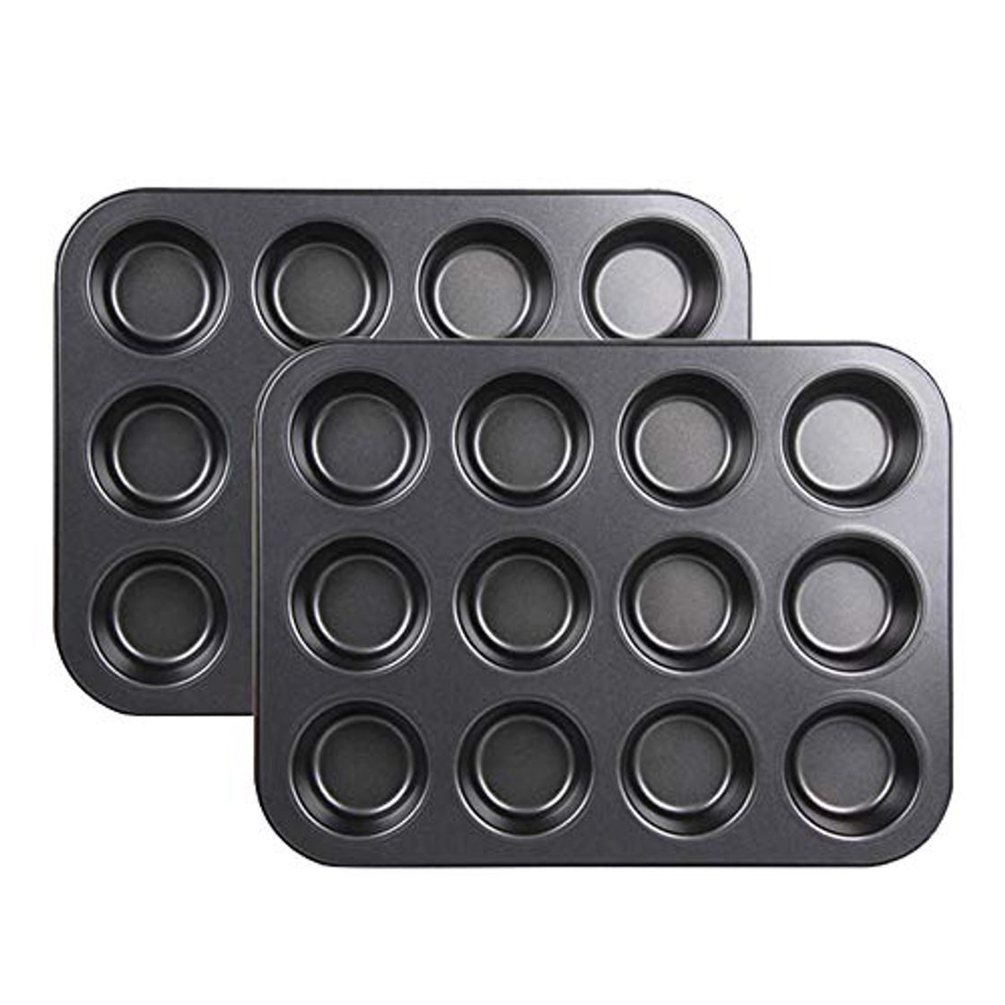 Social 2 moldes para horno con 12 agujeros para cupcakes