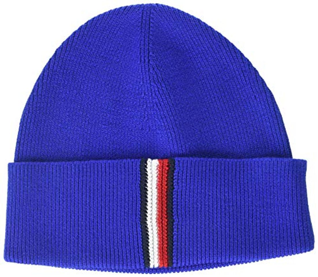 Moda Tommy Hilfiger TH Rib Beanie Gorro de Punto,