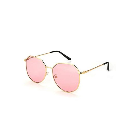 Pink Glasses Oversized Sunglasses Women Female Glasses Shades For Women Vintage Big Round Woman Sunglases