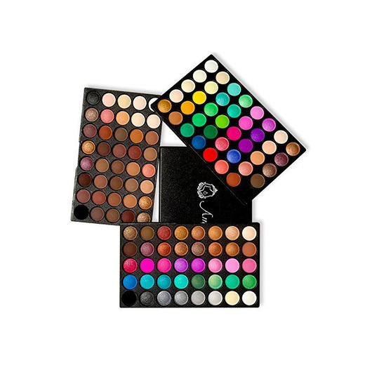 AMBITO 120 colores Paleta de sombra de ojos cosmética maquillaje Kit Set