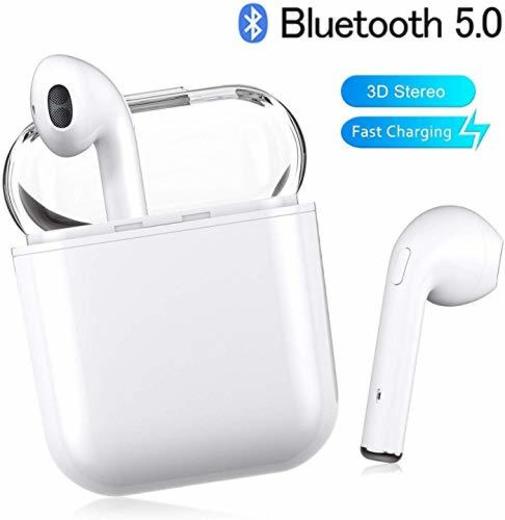 Auriculares Bluetooth, Auriculares Inalámbricos Bluetooth 5.0 Estéreo Hi-Fi Sonido IPX7 Resistentes al