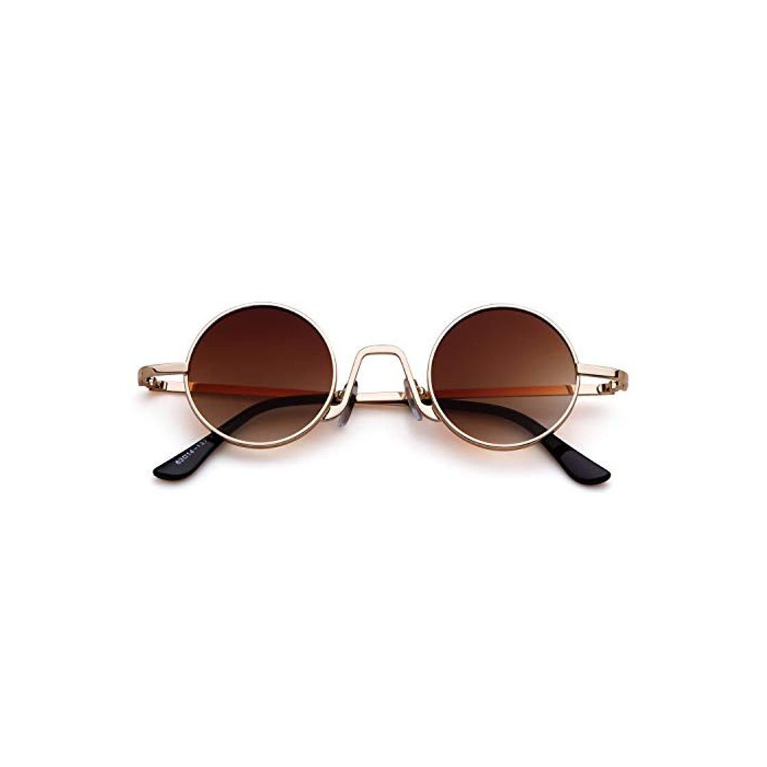 Moda ADEWU Gafas de sol ovaladas Vintage Street Style Eyewear con borde de metal fino Hombres Mujeres