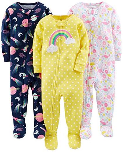 Simple Joys by Carter's pijama de algodón para bebés y niñas pequeñas