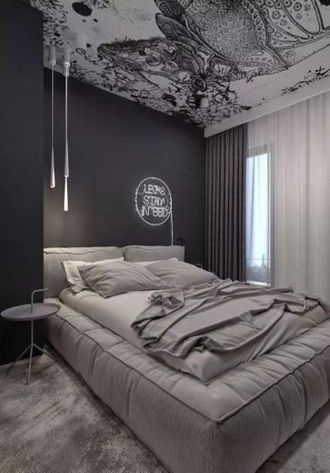 Grey bed