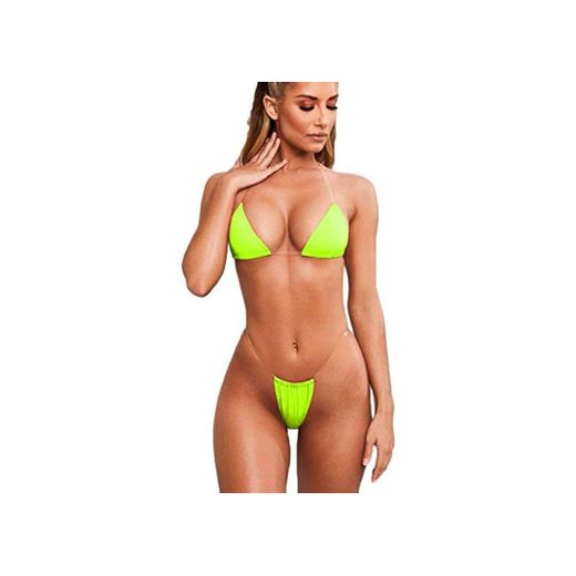 Bikinis Brasileños Mujer 2 Pc Lenceria Sexy Picardias Simple y Clásico Elegante