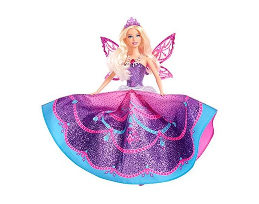 Barbie - Muñeca Vestida de Mariposa, Princesa Catania con Falda y alas