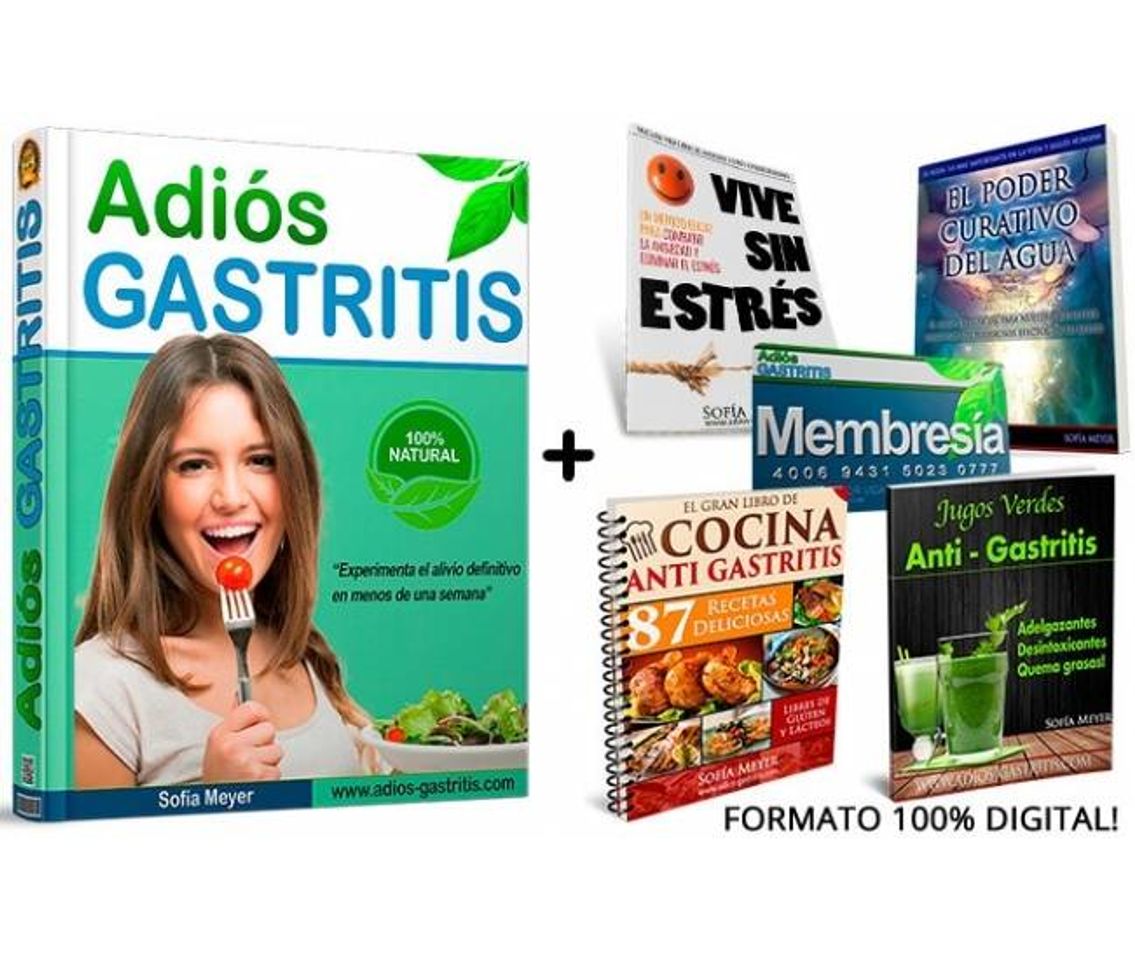 Book Guía: Adiós a la Gastritis. Por Sofía Meyer