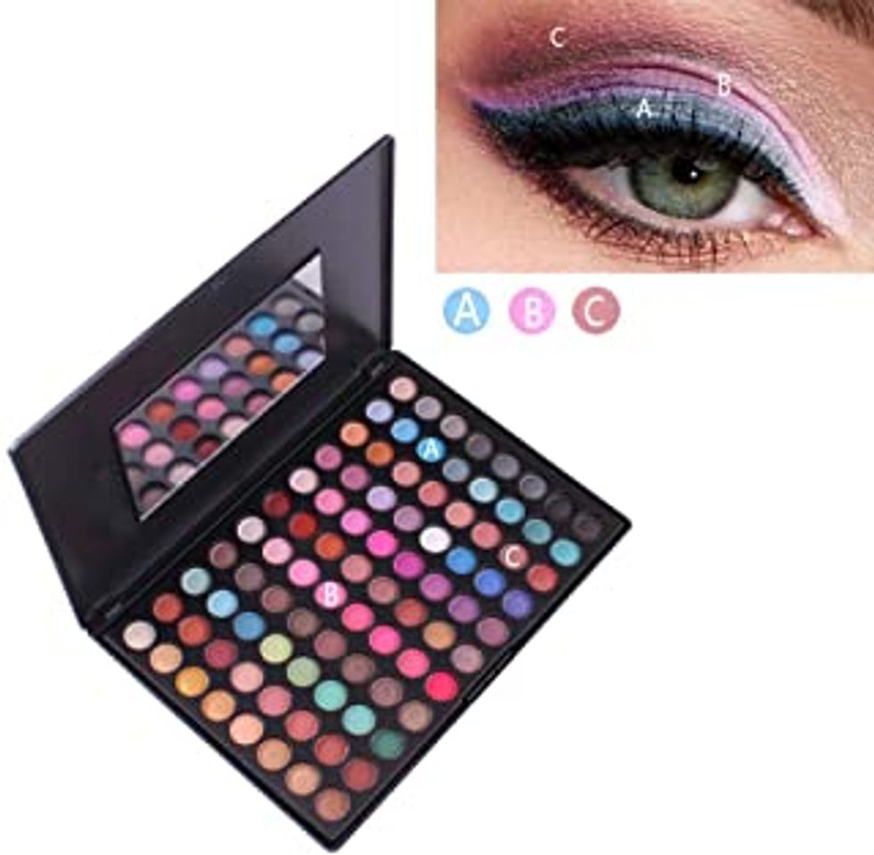 Producto HJSMZ 68 Colores Paleta de Sombras de Ojos Brillantes y Mate Paleta