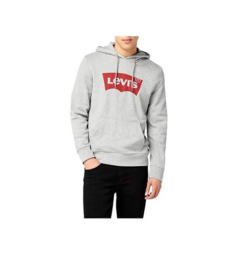 Levi's Graphic PO Sudadera con Capucha, Gris