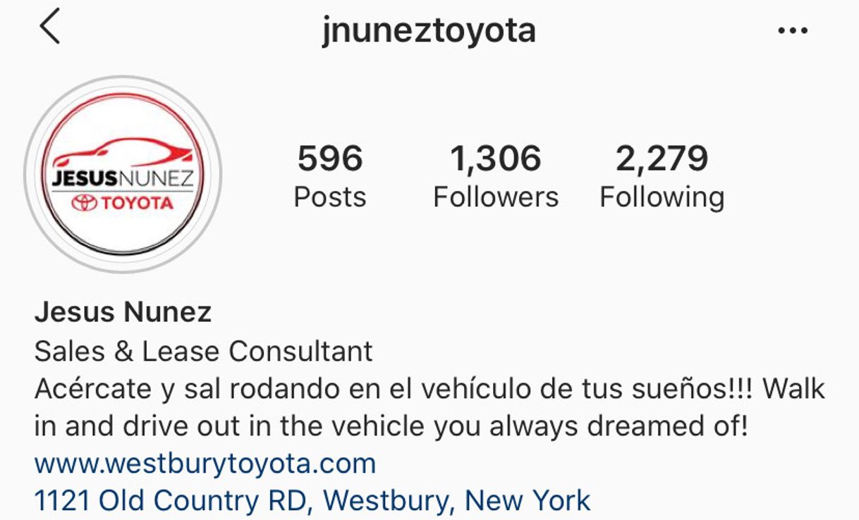 Moda Jesus Nuñez Toyota