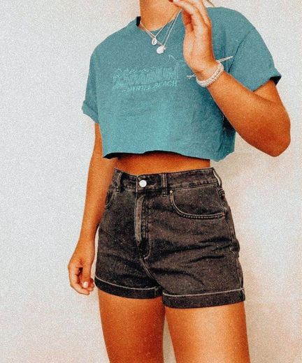 Look com short jeans