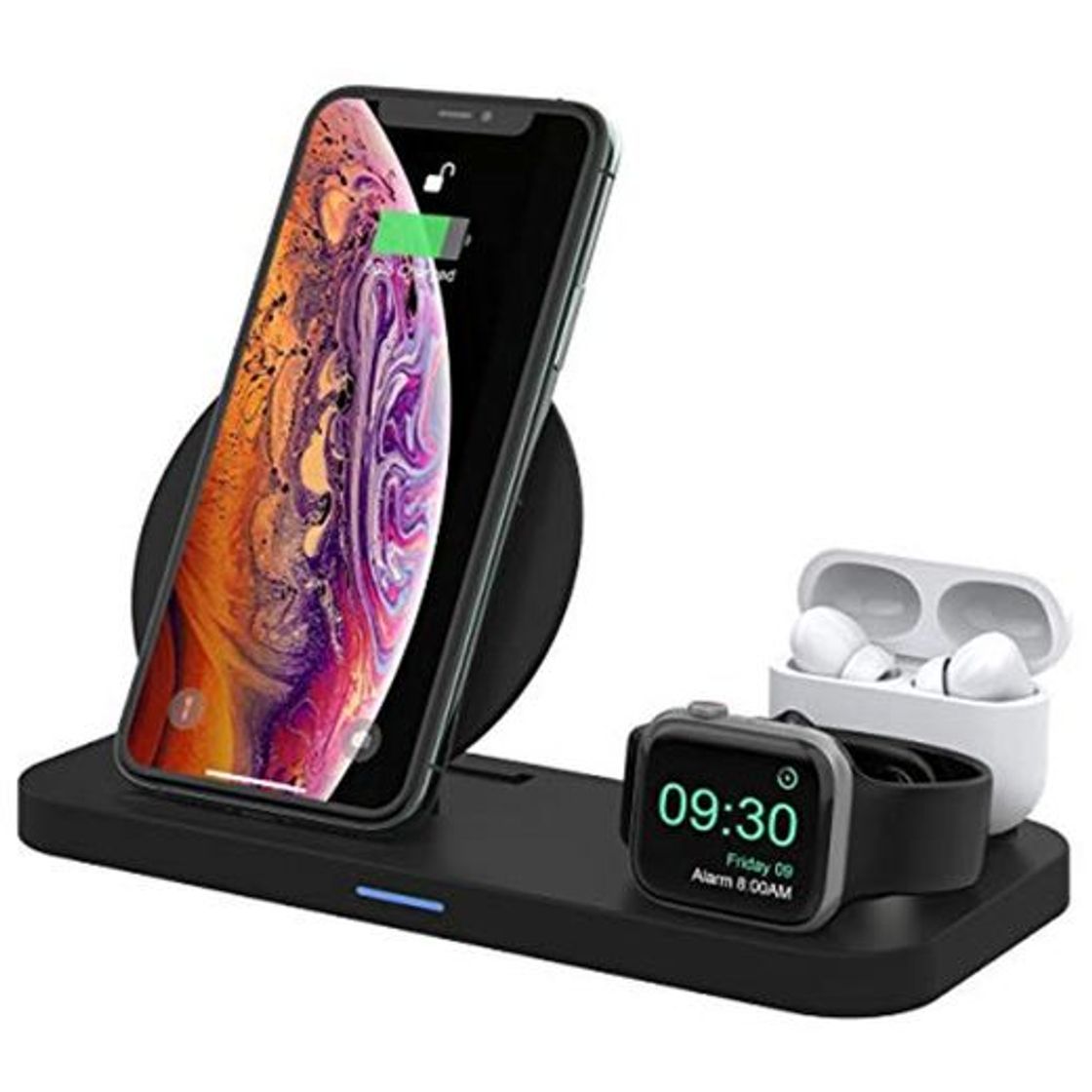Social Wonsidary 3 en 1 Cargador Inalámbrico para Apple Watch 5