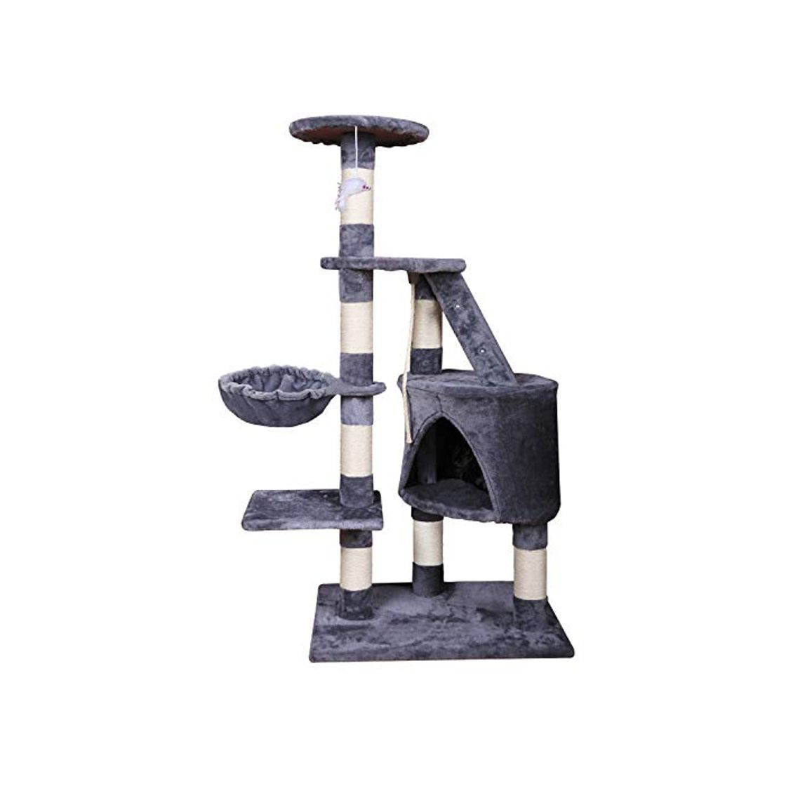 Product MC Star Árbol para Gato torre de escalada 120cm Gris Estable Rascador