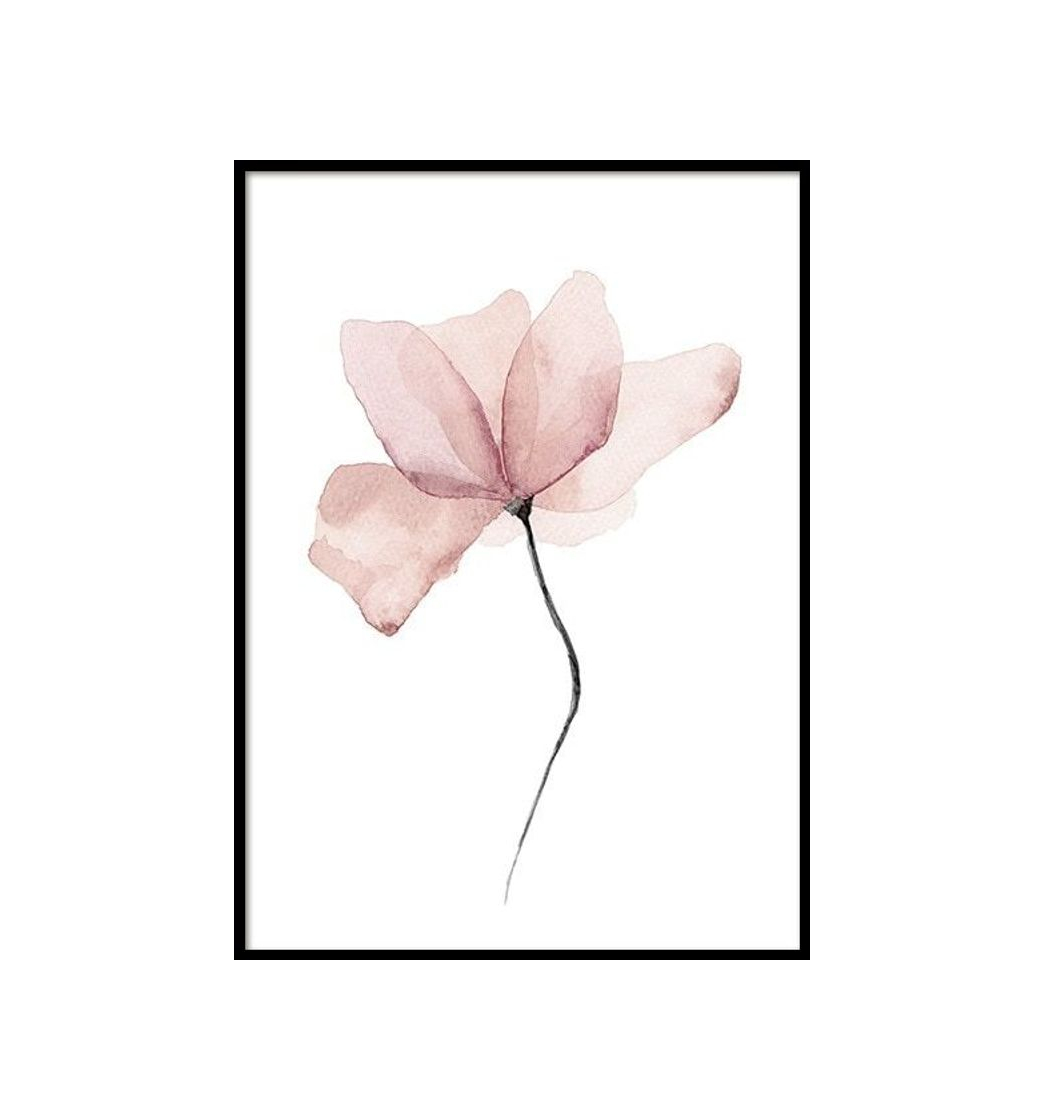 Aquarelle Flower Poster