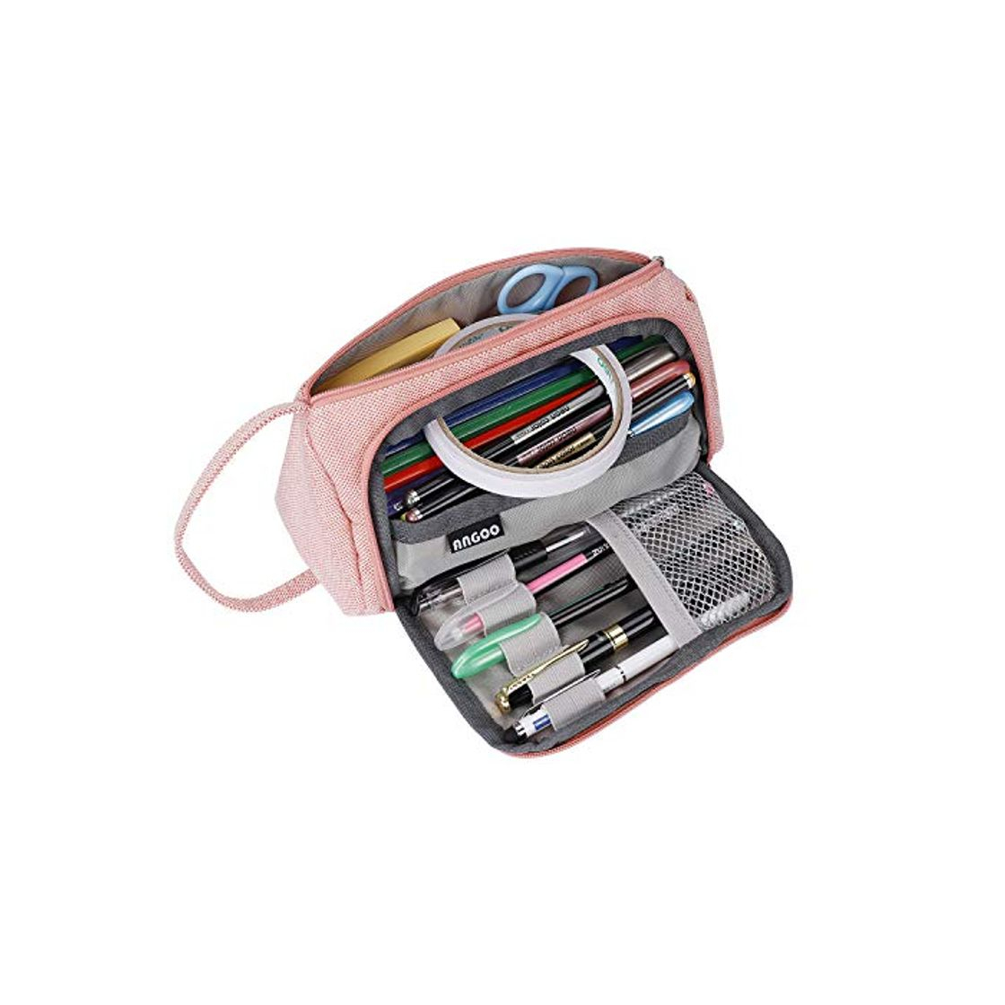 Social Estuche de Lápices de Gran Capacidad Multifuncional Bolsa de Lona Premium Bolsa