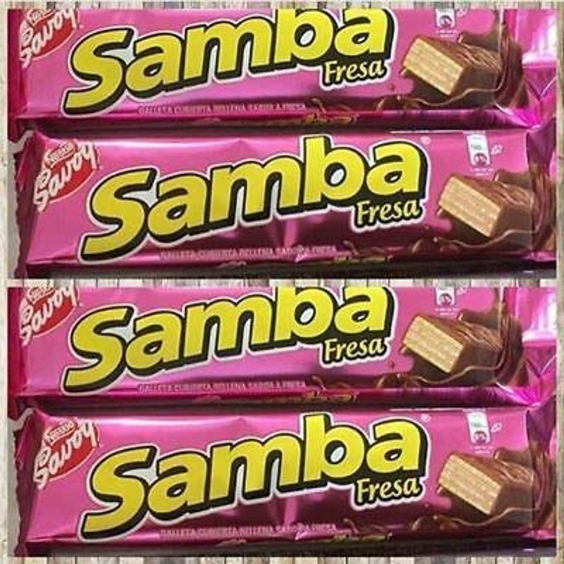 Social Samba Fresa Strawberry Savoy 4 unit 32 g each