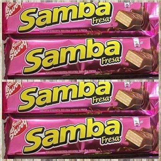 Samba Fresa Strawberry Savoy 4 unit 32 g each