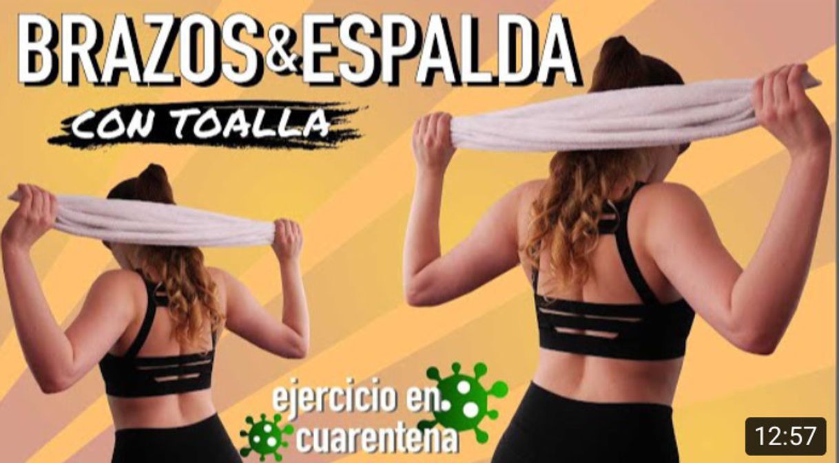 Moda Brazos y espalda tonificados CON TOALLA - YouTube