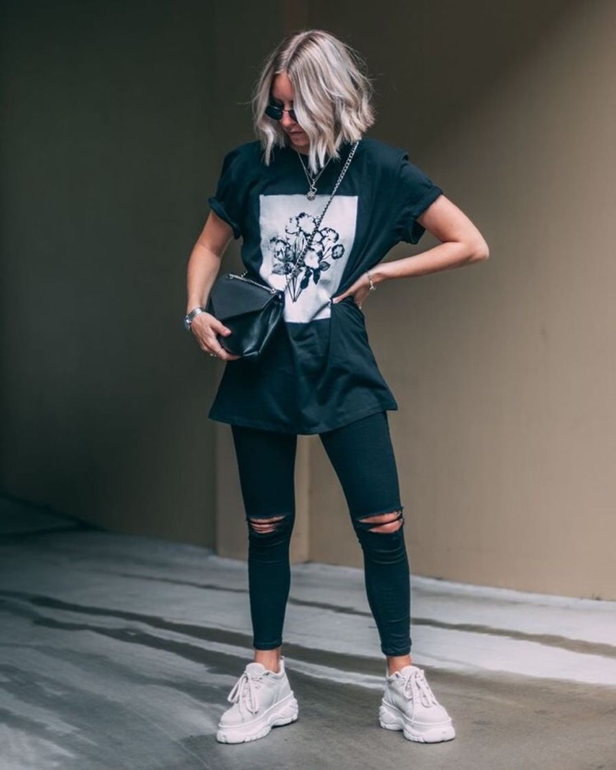 Fashion all black t