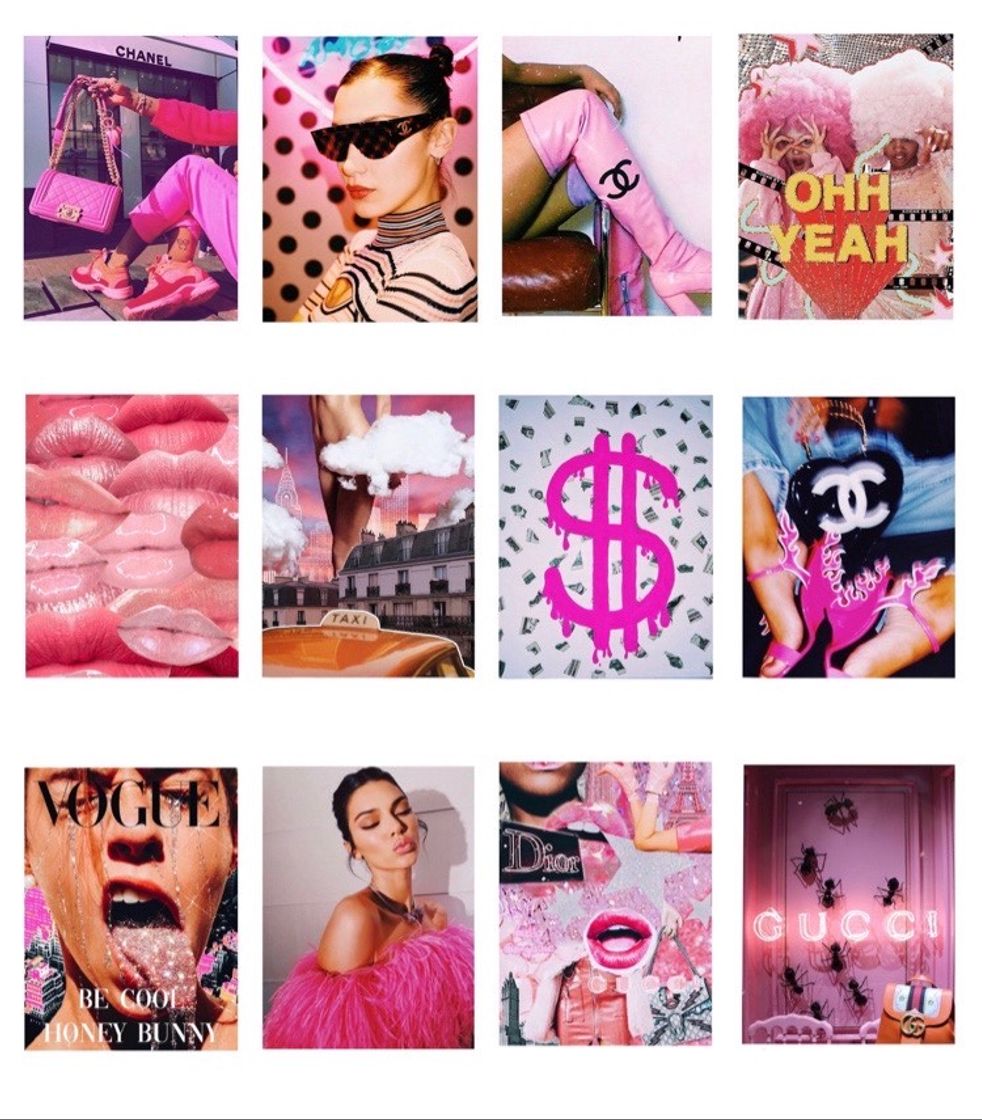 Fashion pink posters inspiration💖✨