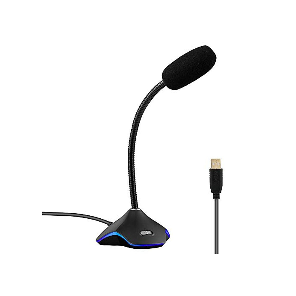 Social XIAOKOA USB PC Micrófono, Plug and Play Computadora Omnidireccional Ordenador portátil Micrófono,para