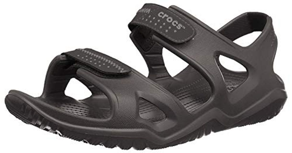 Social Crocs Swiftwater River Sandal M, Sandalias para Hombre, Negro