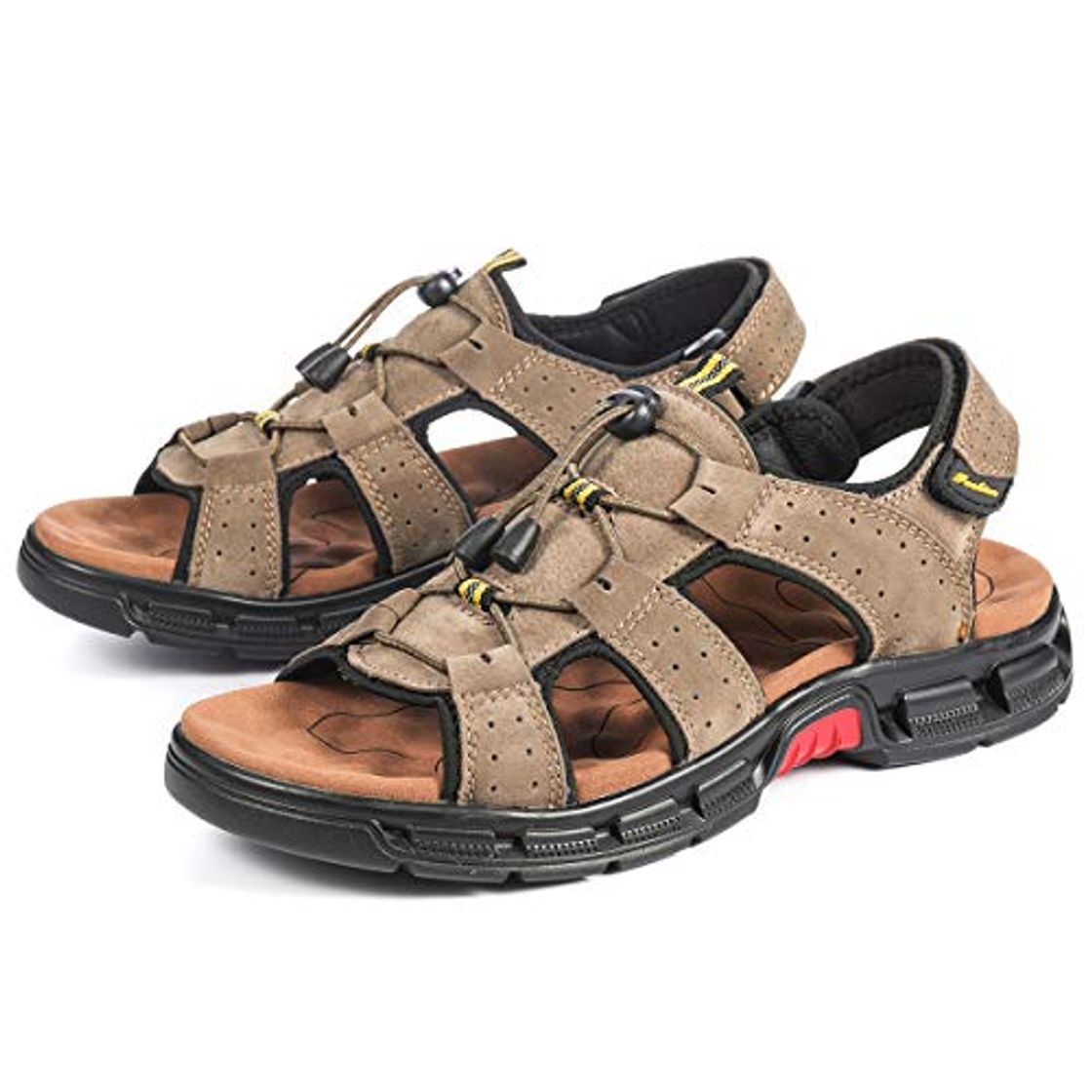 Product gracosy Sandalias Cuero Deportivas para Hombre Verano Exterior con Punta Abierta Sandalias