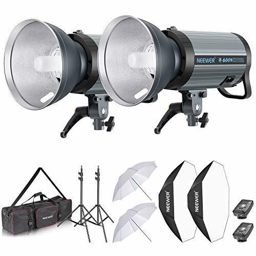 Products Neewer 1200W Estudio Flash Estroboscópico Kit Iluminación: