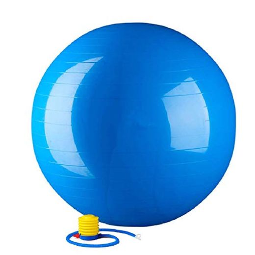Bola De Ginástica 65cm Azul Exercícios Yoga Pilates Embarazo Parto preparación