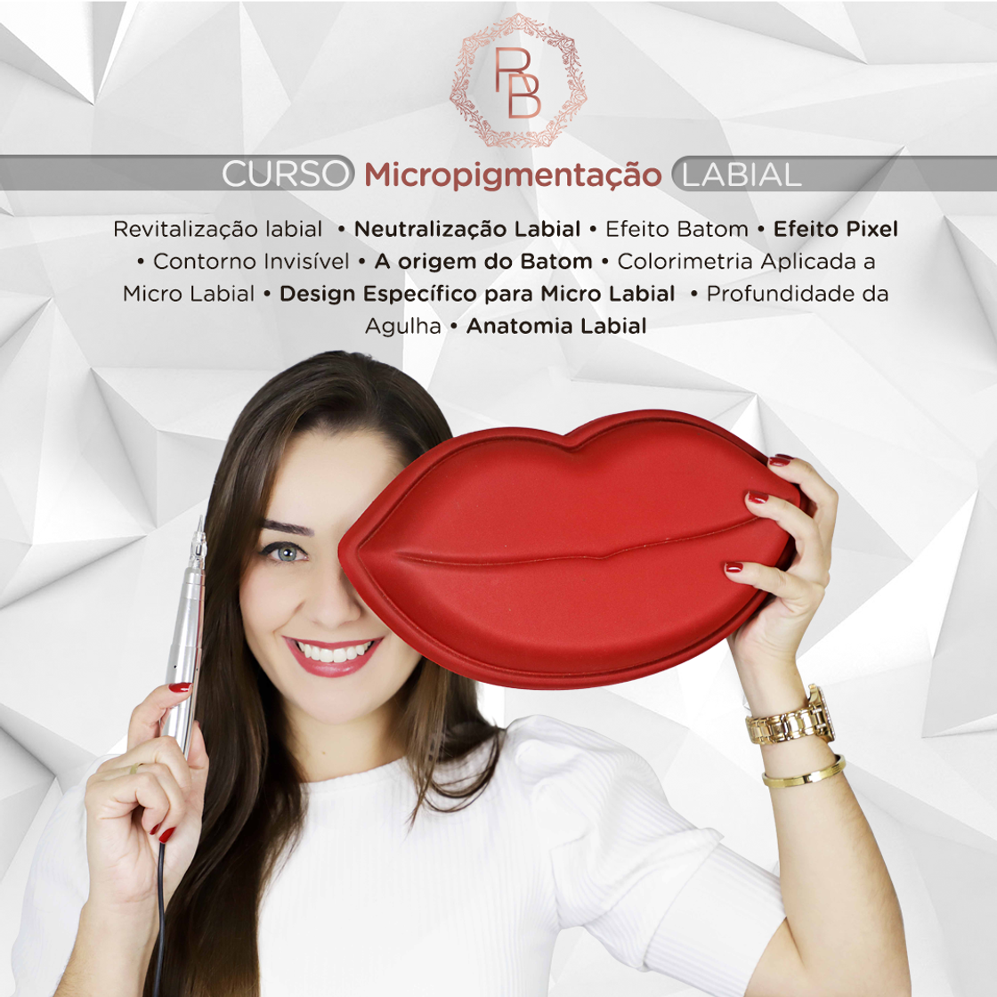 Fashion Curso de Micropigmentação Labial Online 