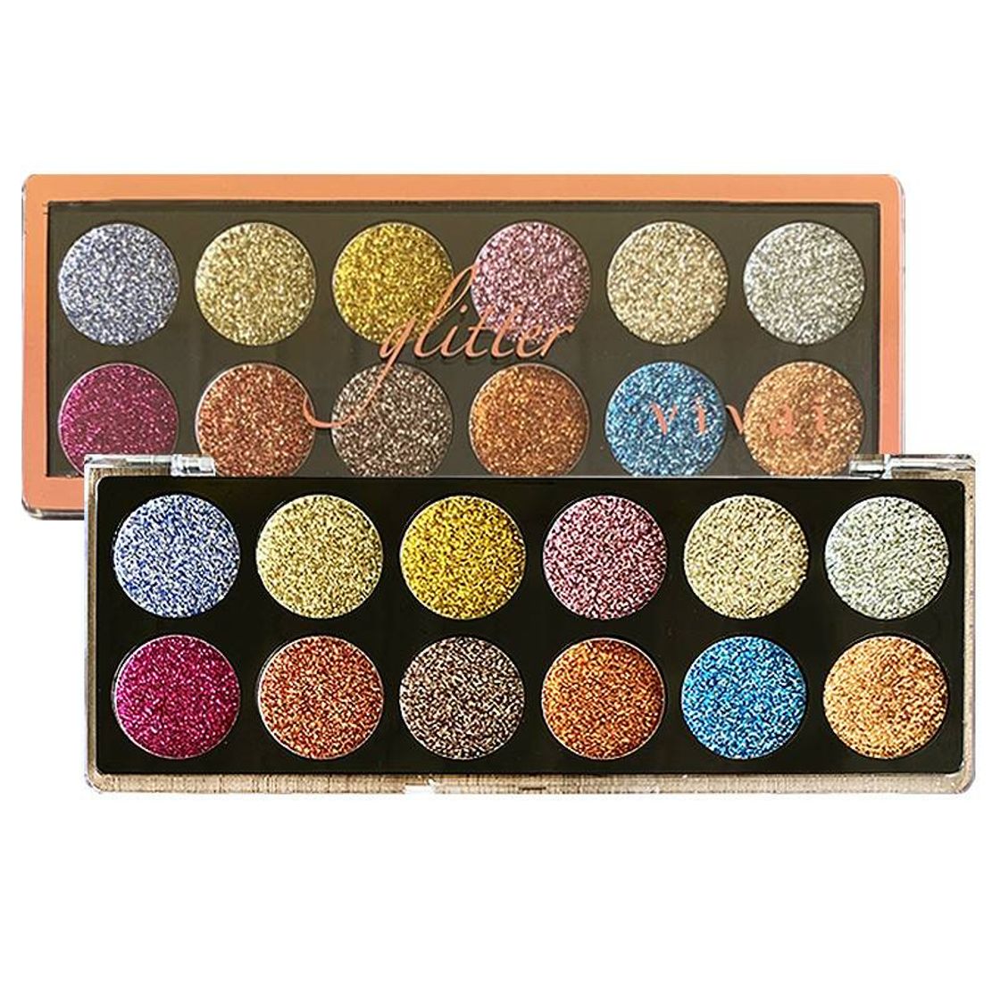 Fashion PALETA DE GLITTER 12 CORES Vivai

