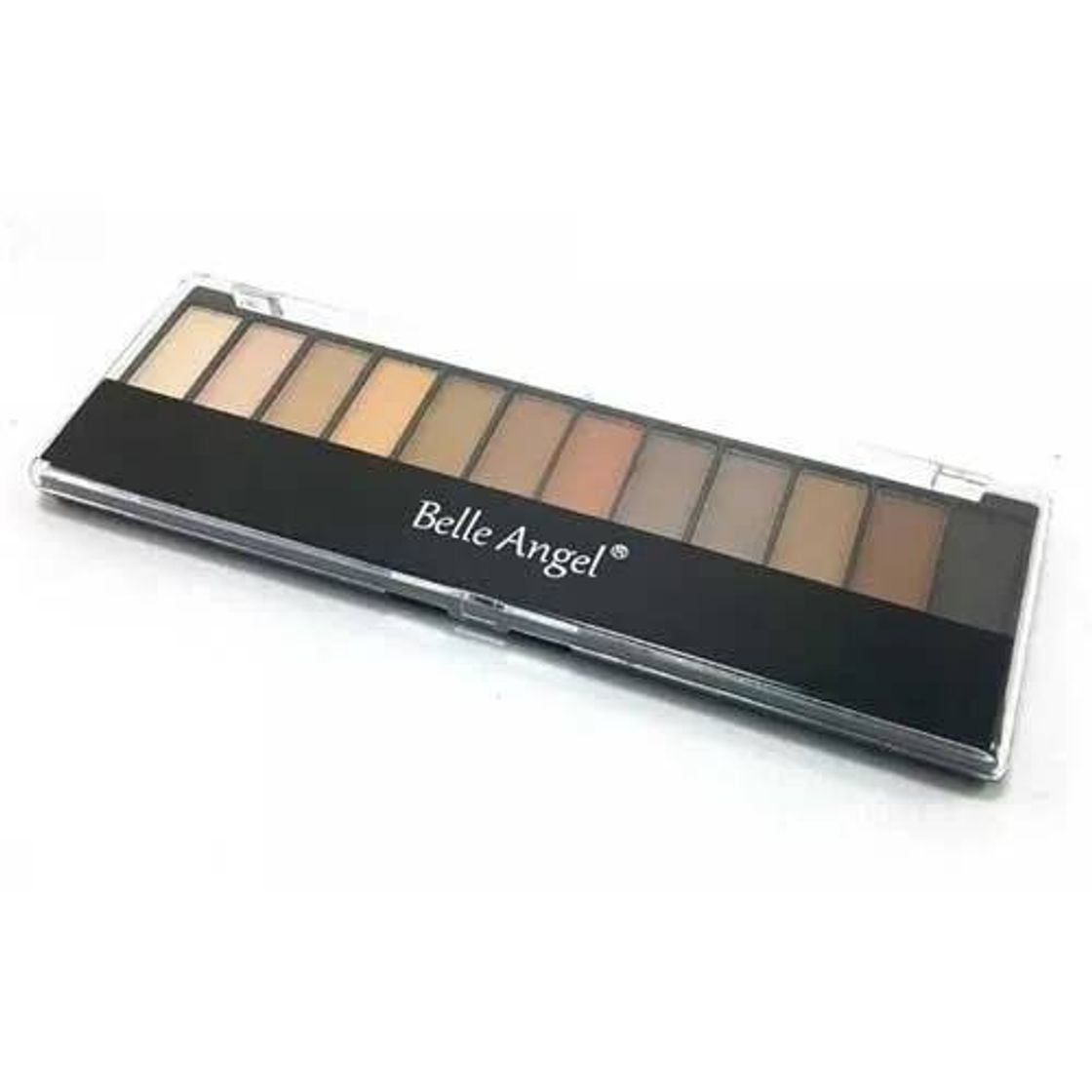 Fashion Paleta de sombras matte 12 cores belle angel com pincel apli