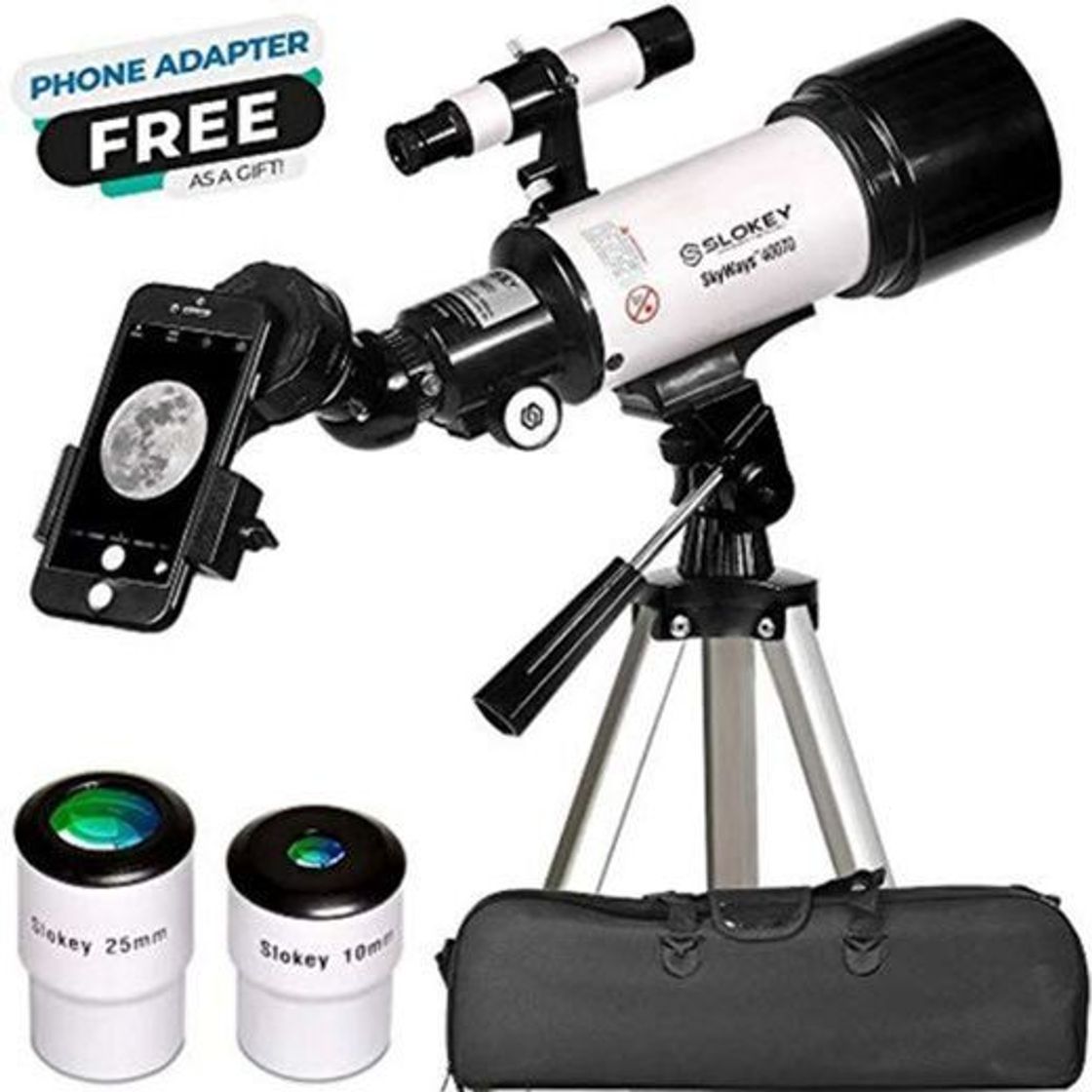 Social Telescopio Astronómico Portátil y Potente 16x-120x