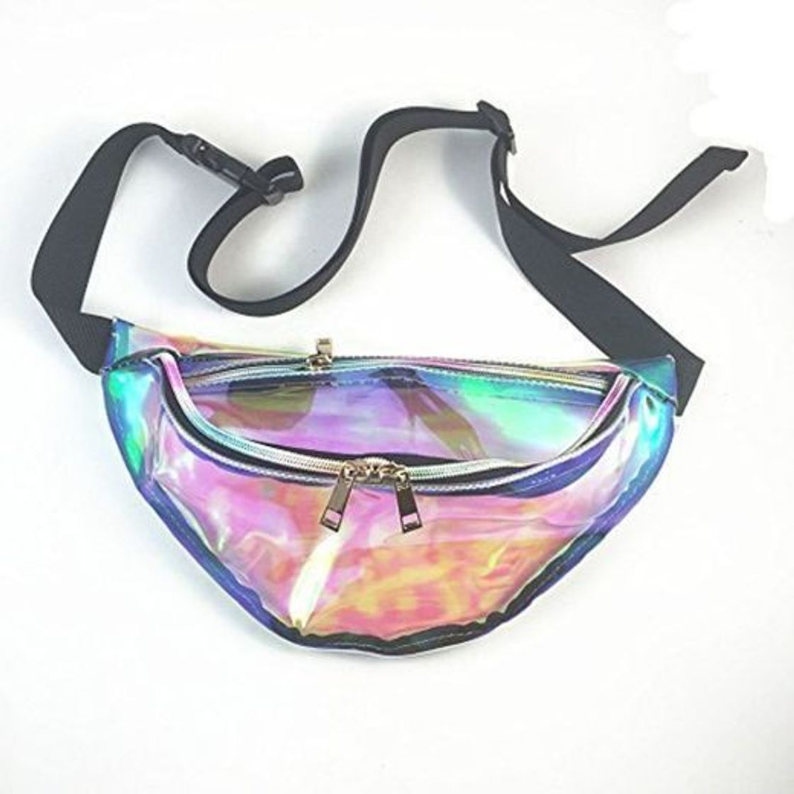 Social bolso de la cintura del arco iris Bolsa transparente punk paquete de