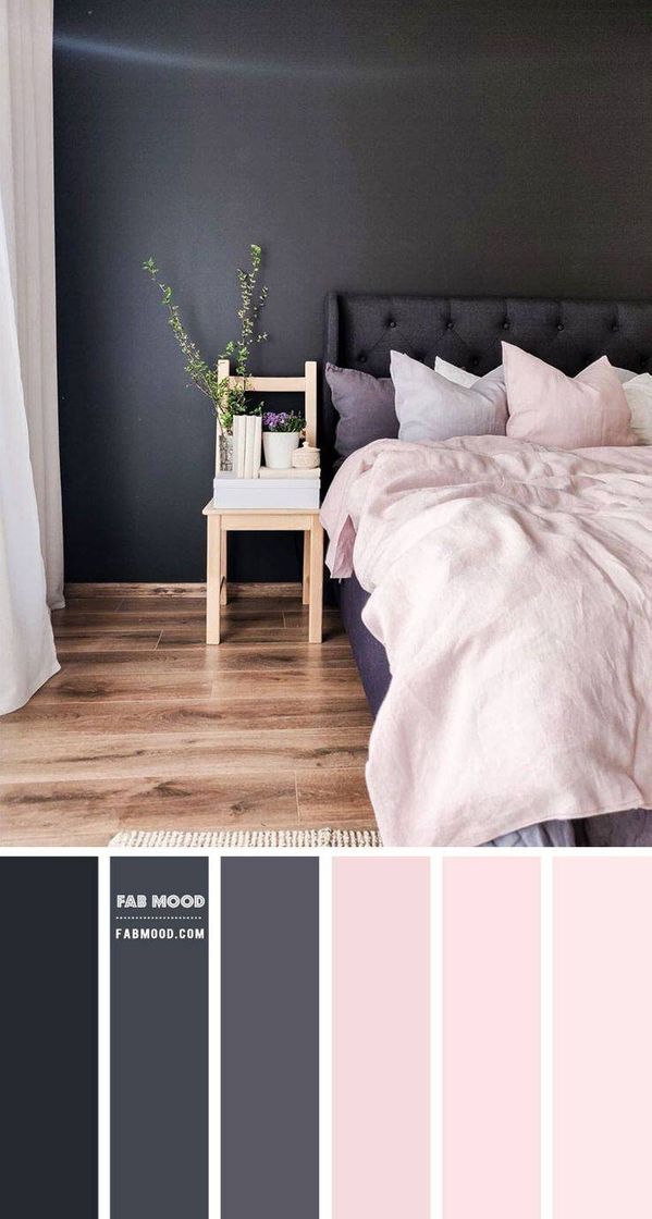 Fashion Quarto com paleta de cores rosa