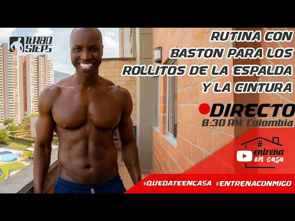 Fashion rutina con baston para eliminar rollitos de espalda y cintura