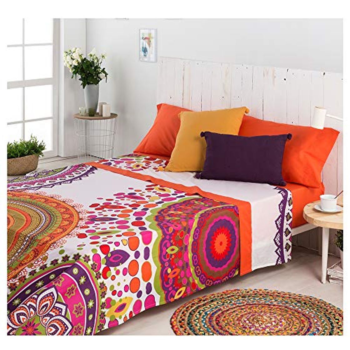 Producto COTTON ARTean Juego de sabanas Mandala Cama DE 160 x 190