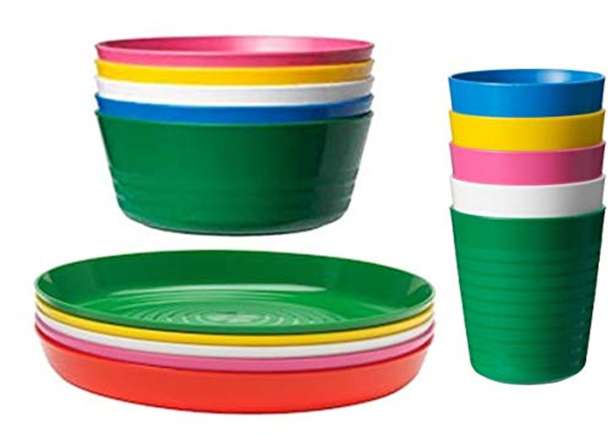 Products IKEA KALAS - Juego de 6 vasos y platos para niños