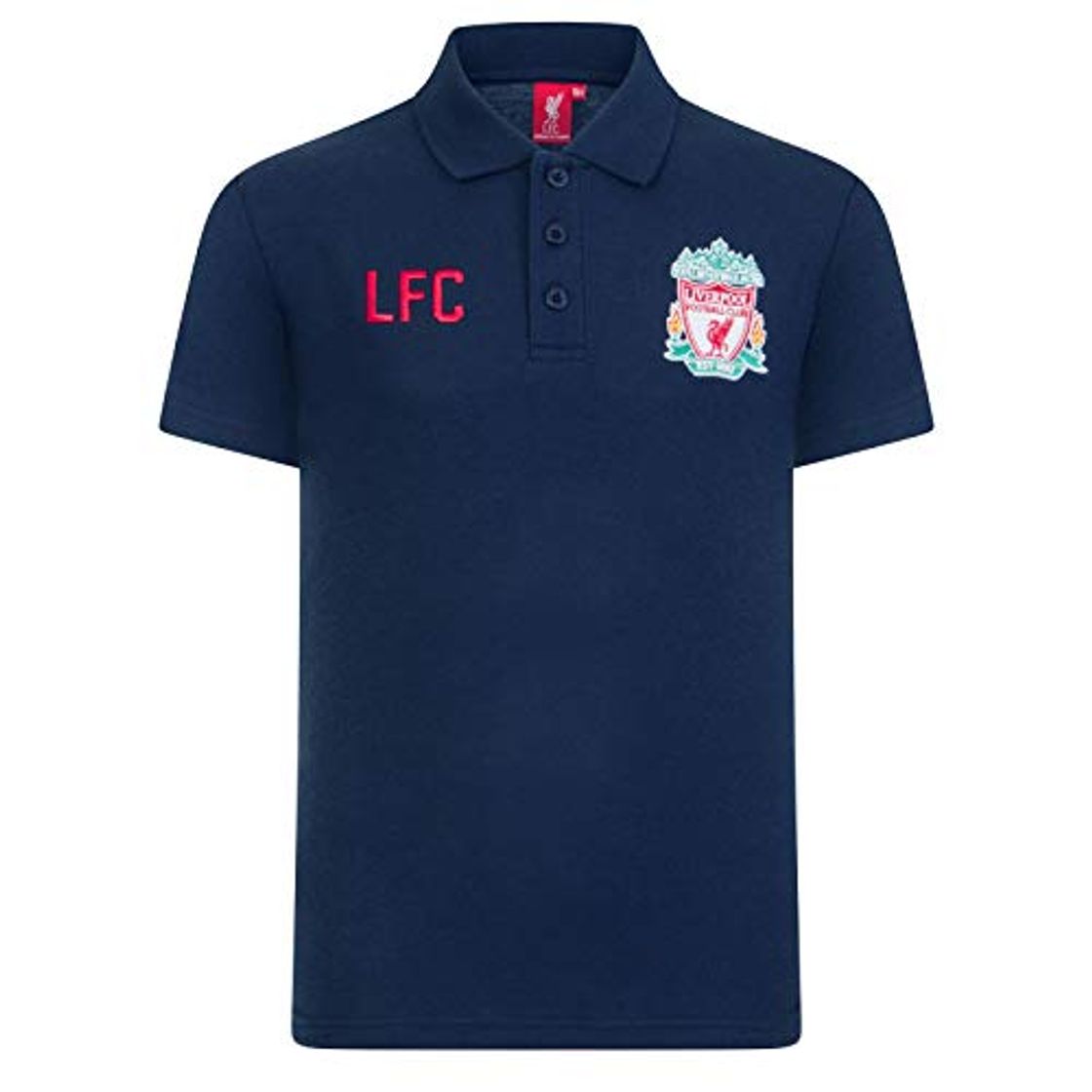 Polo oficial del equipo británico Liverpool F.C. con escudo
