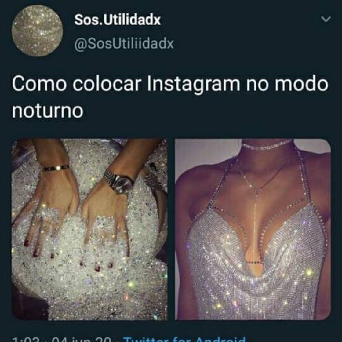 Moda Como colocar o Instagram no modo noturno