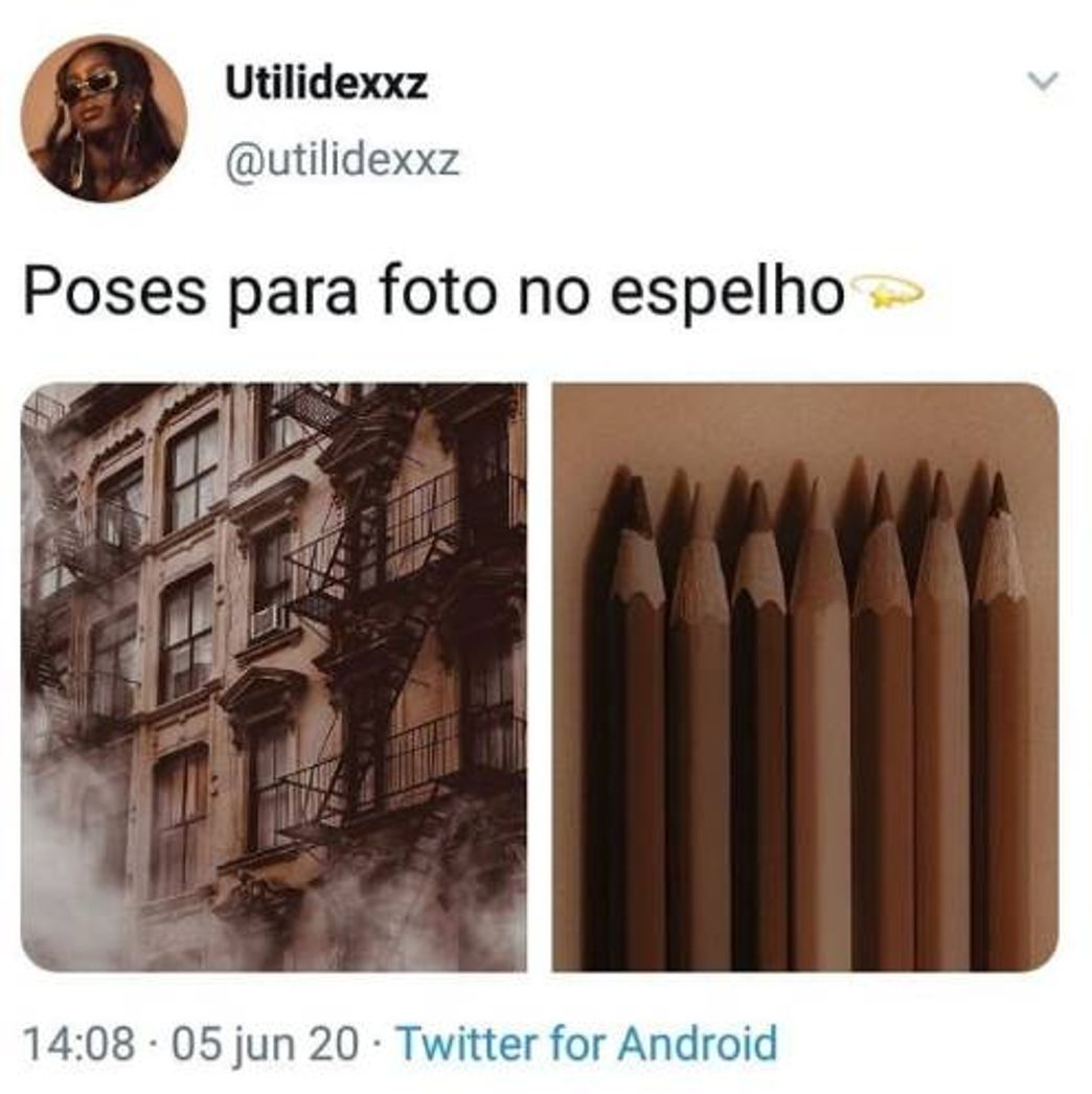 Moda Poses para foto no espelho