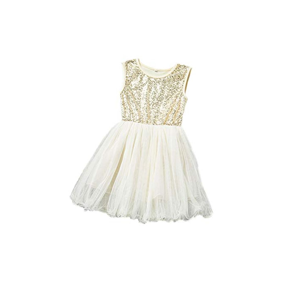 Moda Bebling Toddler Baby Girls Vestido de Lentejuelas sin Mangas Vestidos de Fiesta