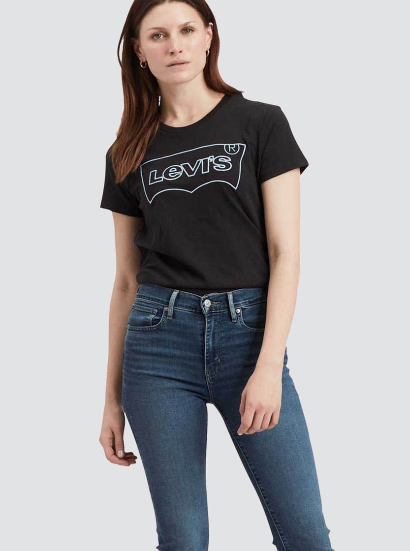 Social Levi's The Perfect Tee, Camiseta, Mujer, Negro