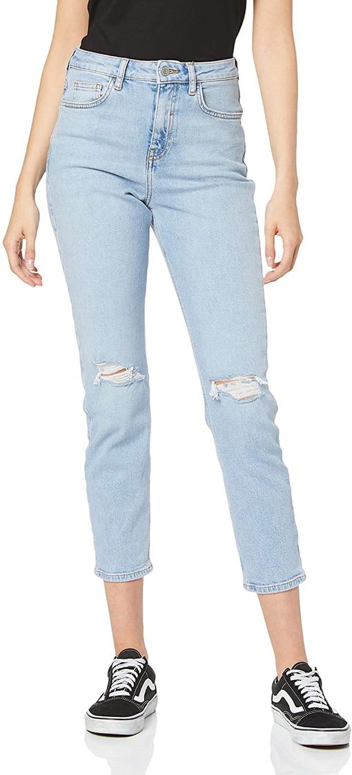 Social New Look 915 Bleach Mom Vaqueros, Dark Blue, 38