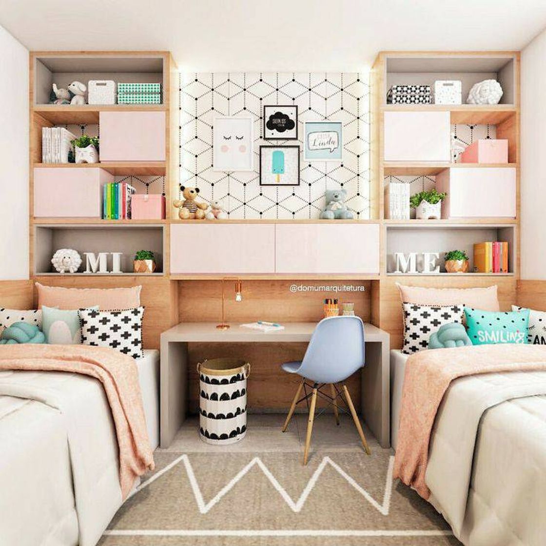 Fashion Ideia de quarto para duas pessoas