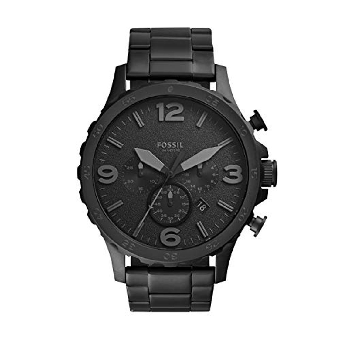 Social Fossil Reloj Cronógrafo para Hombre de Cuarzo con Correa en Acero Inoxidable